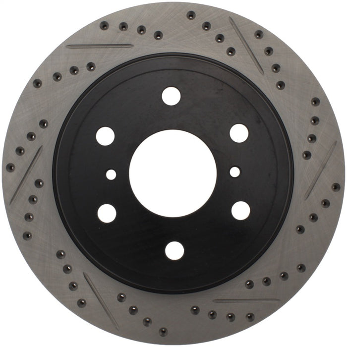 Stoptech 127.66065L StopTech 07-10 GMC Sierra (w/ Rear Drum) / 07-09 GMC Yukon Rear Left Slotted & Drilled Rotor
