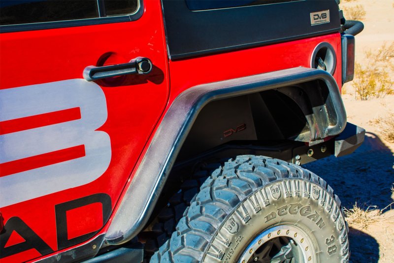 DV8 Offroad FENDB-02 07-18 Jeep Wrangler JK Front & Rear Flat Tube Fenders