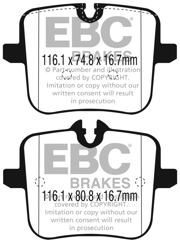 EBC DP32320C 2018+ BMW M5 4.4TT (F90) Redstuff Rear Brake Pads