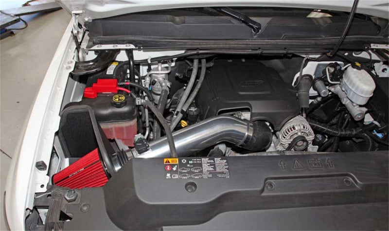 Spectre 9004 11-13 GM 2500HD/3500HD V8-6.0L F/I Air Intake Kit - Polished w/Red Filter