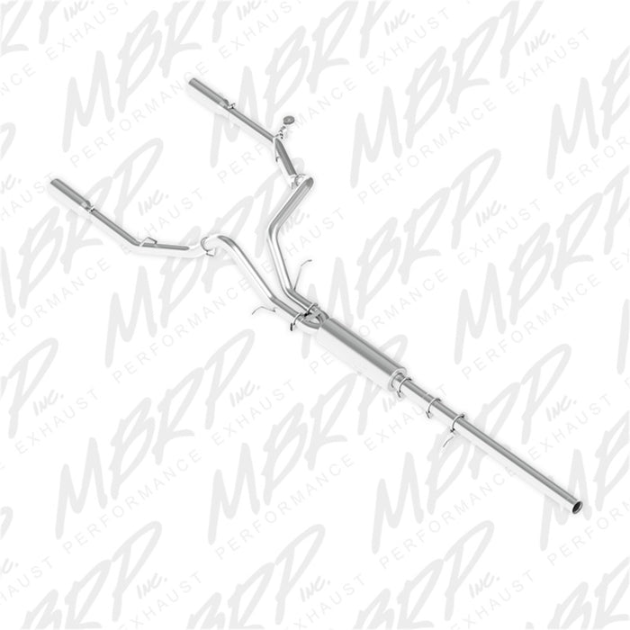 MBRP S5084AL 14 Chevy/GMC 1500 Silverado/Sierra 4.3L V6/5.3L V8 Dual Split Rear Alum 3in Cat Back Exhaust