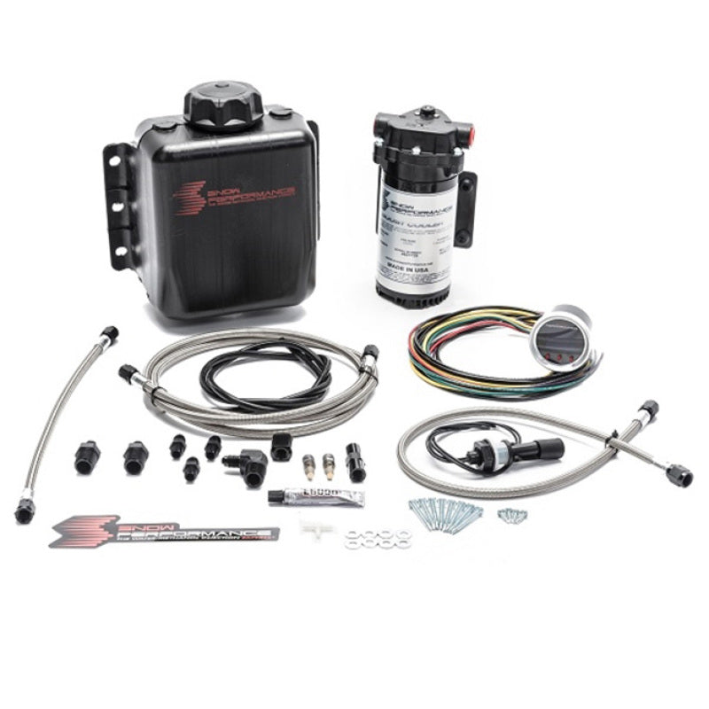 Snow Performance SNO-210-BRD Stg 2 Boost Cooler F/I Prog. Water Injection Kit (SS Braided Line 4AN Fittings)