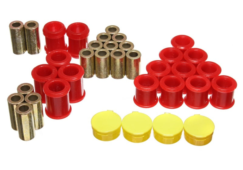 Energy Suspension 7.3119R 95-98 Nissan 240SX (S14) Red Rear Control Arm Bushing Set (Must reuse existing out
