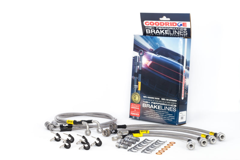 Goodridge 14196 00-06 Chevrolet Tahoe (Rear Disc w/ Stabila Trak) Stainless Steel Brake Line Kit