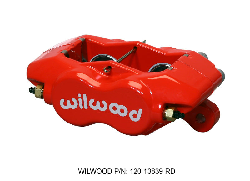 Wilwood 120-13839-RD Caliper-Forged Dynalite-Red 1.38in Pistons .81in Disc