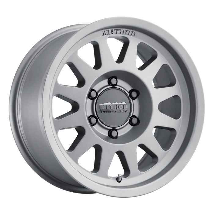 Method Wheels MR70478560800 Method MR704 17x8.5 0mm Offset 6x5.5 106.25mm CB Matte Titanium Wheel
