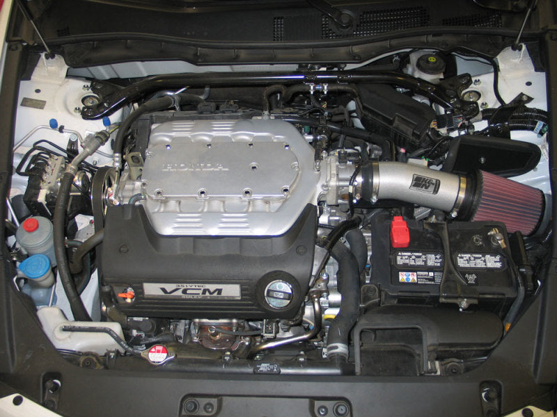 K&N Engineering 69-1210TS K&N 08 Honda Accord 3.5L-V6 Silver Typhoon Short RAM Intake