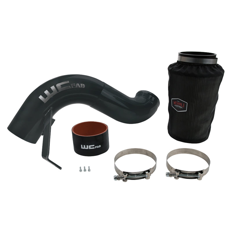 Wehrli WCF100863-RED 07.5-09 Dodge 6.7L Cummins 4in Intake Kit - WCFab Red