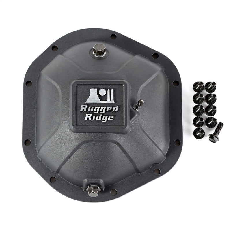 Rugged Ridge 16595.12 Boulder Aluminum Differential Cover Dana 44 Black