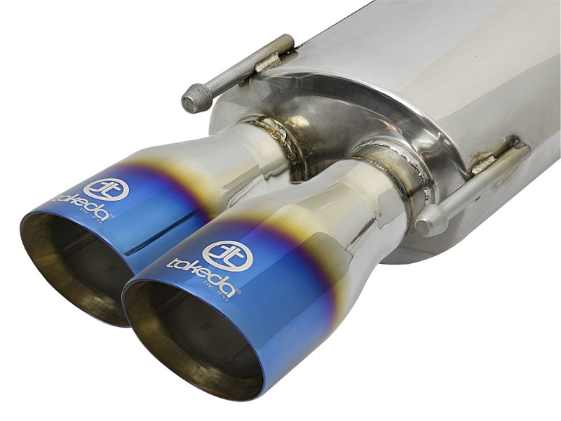 aFe 49-36037-L Takeda 16-17 Lexus RC 200T 2.0L (t) 2in. SS Axle-Back Exhaust System w/Polished Blue Tips