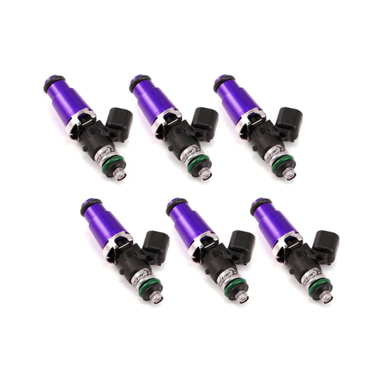 Injector Dynamics 1700.60.14.14.6 1700cc Injectors - 60mm Length - 14mm Purple Top - 14mm Lower O-Ring (Set of 6)