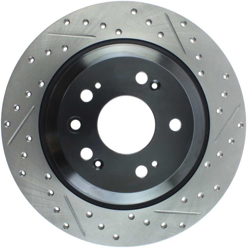 Stoptech 127.40074L StopTech Slotted & Drilled Sport Brake Rotor
