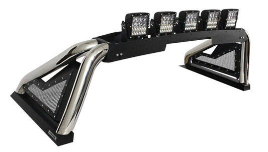 Go Rhino 911600PS 14-19 Chevy 1500 LD (Classic) Sport Bar 2.0 Complete Kit w/Sport Bar+Retractable Light Mnt