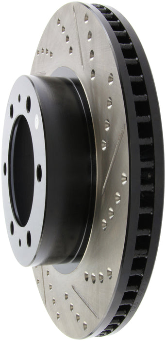 Stoptech 127.44129L StopTech 07-08 Toyota FJ Cruiser / 05-08 Tacoma (6 lug) / 03-08 4 Runner (319mm disc) SportStop Slo