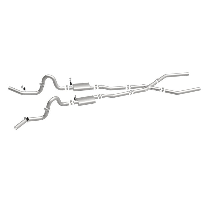 Magnaflow Perf Exhaust MAG15898 68-72 GM A Body 3in Dual Exhaust System