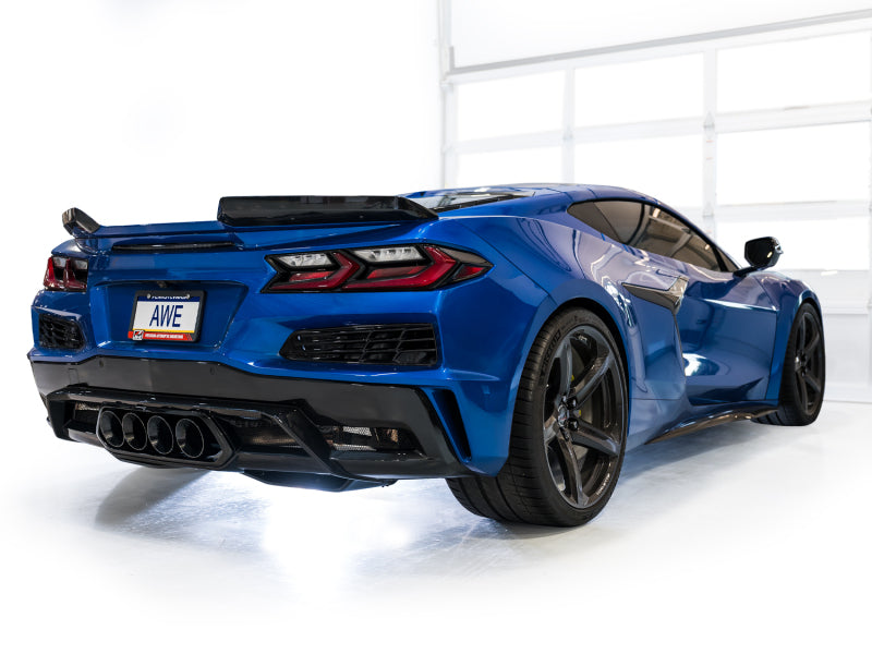 AWE Tuning 3025-43906 AWE 2023 C8 Corvette Z06 SwitchPath Cat-Back Exhaust - Diamond Black Tips