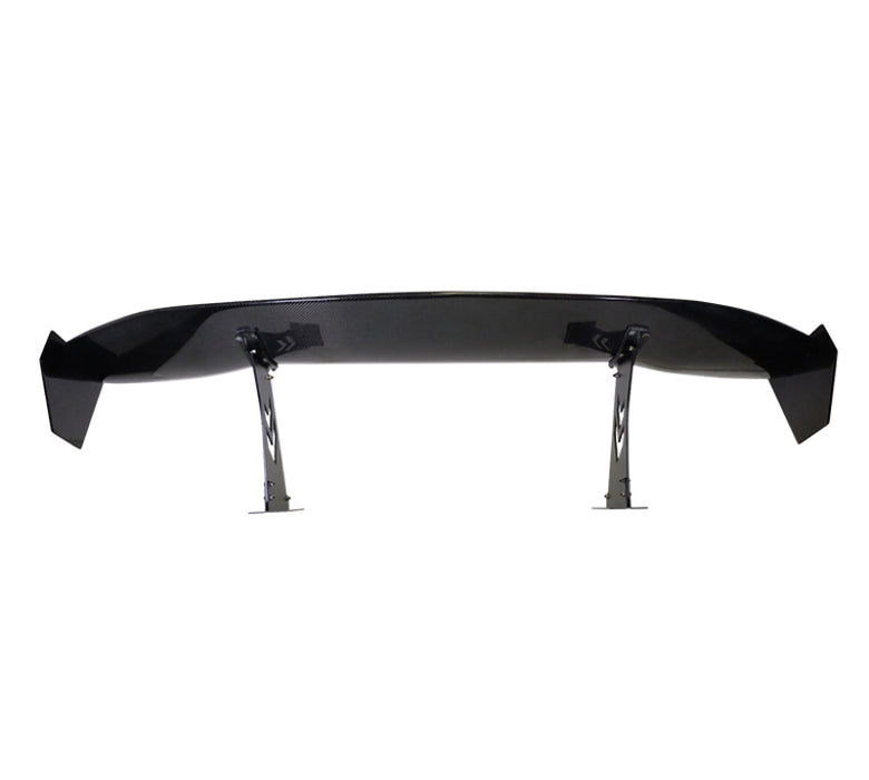 NRG CARB-A691NRG Carbon Fiber Spoiler - Universal (69in.) w/ Logo / Stand Cut Out / Large Side Plate