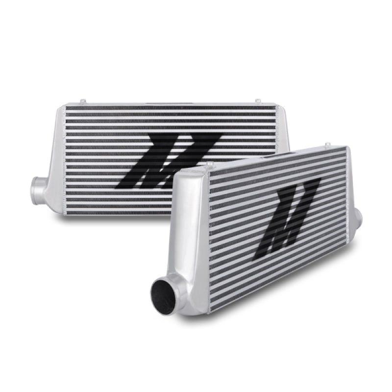 Mishimoto MMINT-UR Universal Silver R Line Intercooler Overall Size: 31x12x4 Core Size: 24x12x4 Inlet / Outle