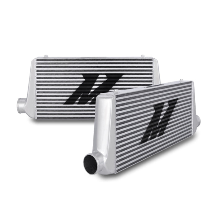 Mishimoto MMINT-UR Universal Silver R Line Intercooler Overall Size: 31x12x4 Core Size: 24x12x4 Inlet / Outle