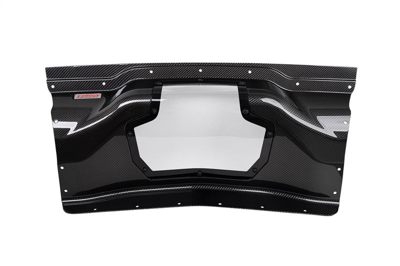 CORSA Performance 44009 Corsa 2020+ Chevrolet Corvette C8/Z06 Carbon Fiber Air Intake Trunk Panel with Polycarbonate