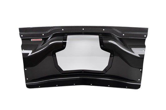 CORSA Performance 44009 Corsa 2020+ Chevrolet Corvette C8/Z06 Carbon Fiber Air Intake Trunk Panel with Polycarbonate