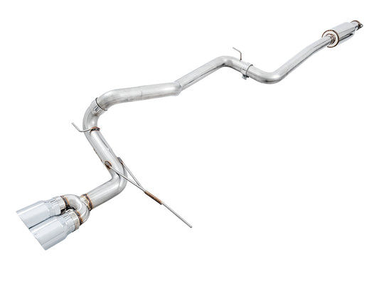 AWE Tuning 3020-32034 Ford Focus ST Track Edition Cat-back Exhaust - Chrome Silver Tips