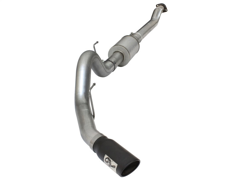 aFe 49-03069-B Atlas Exhausts 4in Cat-Back Aluminized Steel Exhaust Sys 2015 Ford F-150 V6 3.5L (tt) Black Tip