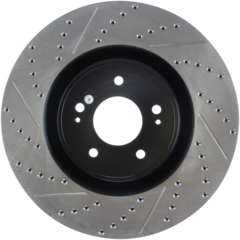 Stoptech 127.46076R StopTech Slotted & Drilled Sport Brake Rotor