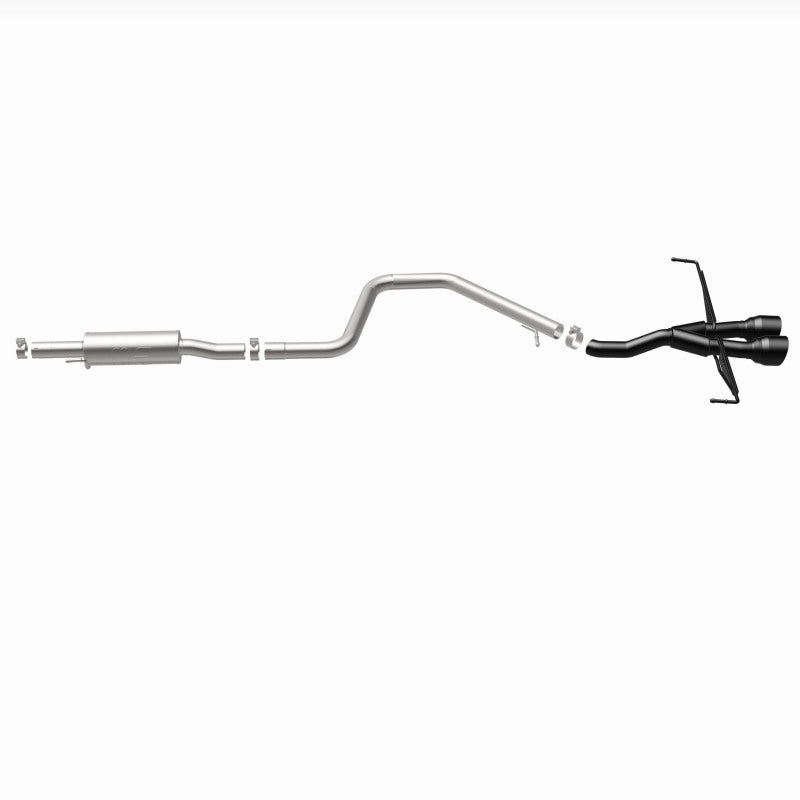 Magnaflow 19455 MagnaFlow 2019 Hyundai Veloster 1.6L 2.5in Center Exit Stainless Steel Cat-Back Exhaust w/Blk Tips