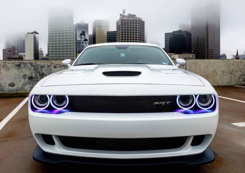 ORACLE Lighting 3990-332 Oracle 15-21 Dodge Challenger Dynamic Surface Mount Headlight Halo Kit - - Dynamic SEE WARRANTY