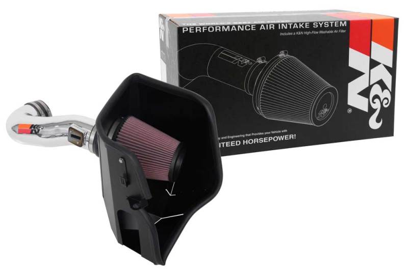 K&N Engineering 77-3110KP K&N 2019 Chevy Silverado / GMC Sierra 1500 V8-5.3/6.2L Performance Air Intake Kit