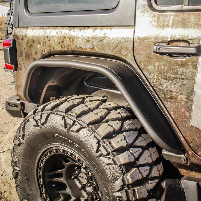 Westin 62-1035 /Snyper 18-20 Jeep Wrangler Tube Fenders - Rear - Textured Black