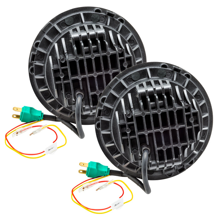 ORACLE Lighting 5769-504 Oracle 7in High Powered LED Headlights - NO HALO - Black Bezel