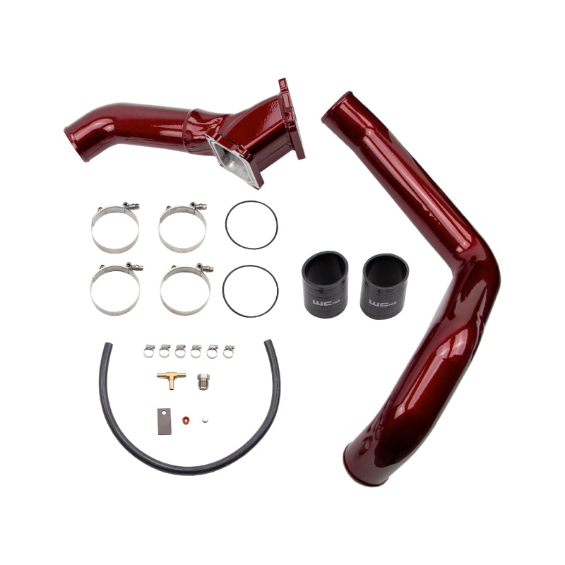 Wehrli WCF100693-GRY 01-04 Chevrolet 6.6L LB7 Duramax 3in Y-Bridge Kit - WCFab Grey