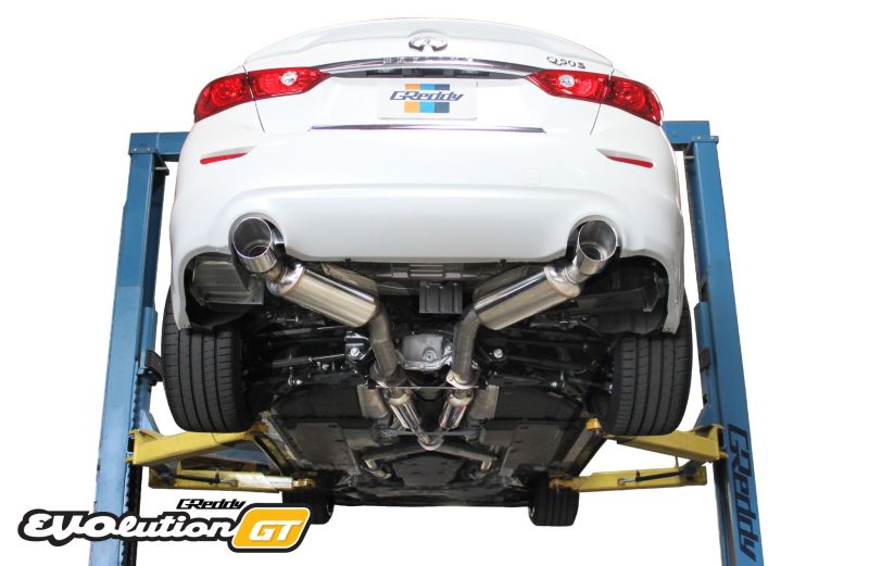 GReddy 10128306 16+ Infiniti Q50 Evolution (RWD ONLY) GT Cat-Back Exhaust