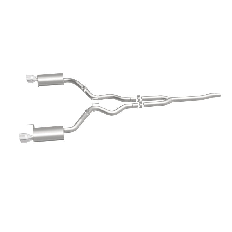 Magnaflow 19097 MagnaFlow Cat Back, SS, 2.5in, Street, Dual Split Polished 4.5in Tips 2015 Ford Mustang Ecoboost