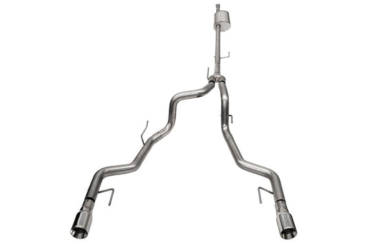 CORSA Performance 21184 Corsa 2022-2024 2023 Ford F-150 SuperCrew/5.5ft Bed 5.0L V8 Sport Cat-Back Dual Rear Exit-Polished