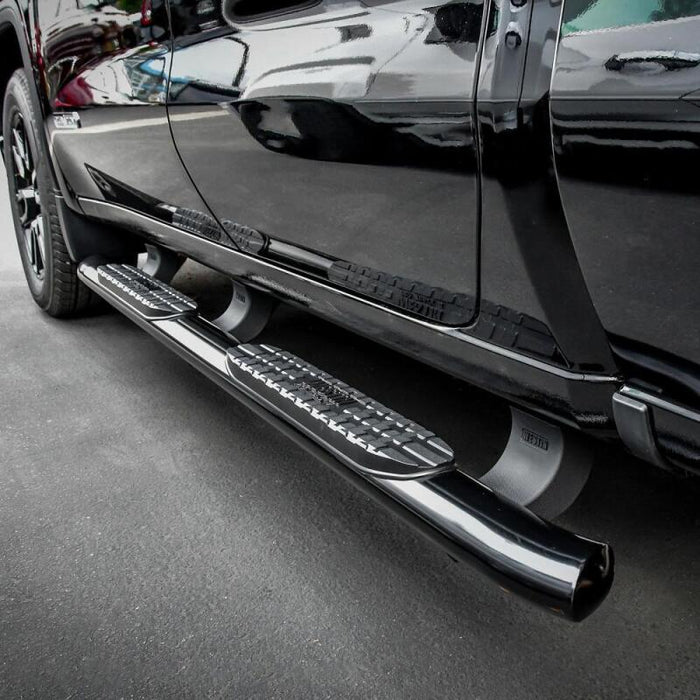 Westin 21-24125 19-20 Chevrolet/GMC Silverado/Sierra 1500 Double Cab PRO TRAXX 4 Oval Nerf Step Bars - Black