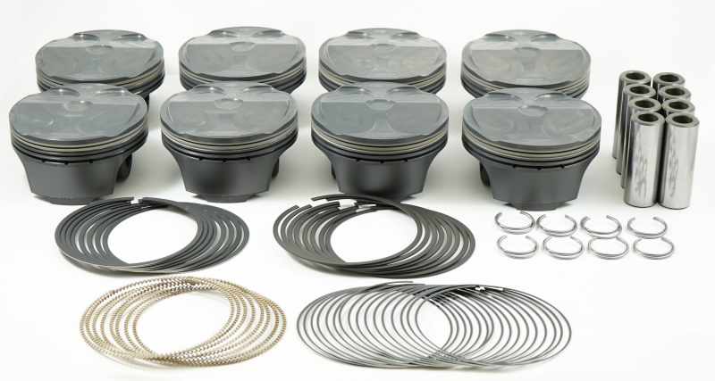 Mahle 930258362 MS Piston Set Gen 3 Coyote 308ci 3.662in Bore 3.65in Stroke 5.933in Rod .866 Pin 8.4cc 12 CR