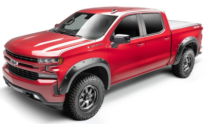 Bushwacker 40927-02 19-21 Chevrolet Silverado 1500 Pocket Style Flares 4pc - Black