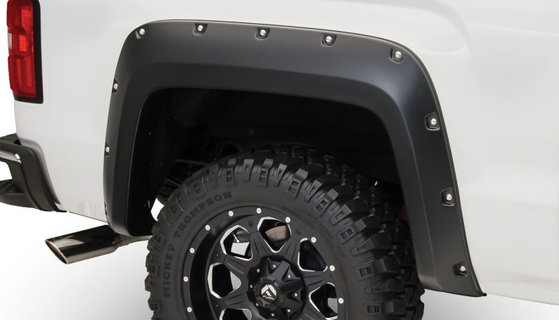 Bushwacker 40974-02 16-18 GMC Sierra 1500 Pocket Style Flares 4pc - Black