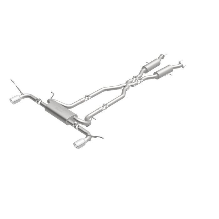 Magnaflow 19216 MagnaFlow Cat-Back SS 2.5in Dual Split Rear 4in Black Tip 11-16 Jeep Grand Cherokee 5.7L V8/3.6L V6