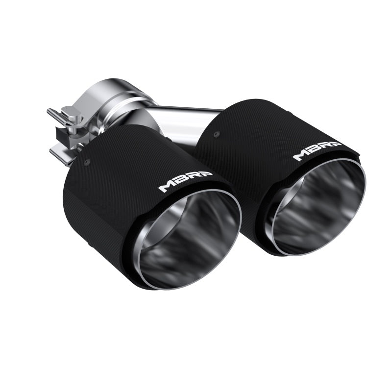 MBRP T5178CF Universal Carbon Fiber Dual Tip 4in OD/2.5in Inlet