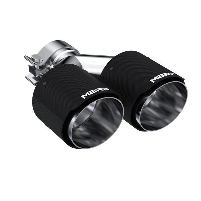 MBRP T5178CF Universal Carbon Fiber Dual Tip 4in OD/2.5in Inlet