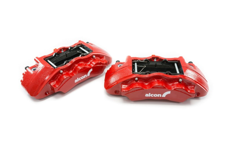 Alcon BKF1551K61 2019+ Ford Ranger/2020+ Bronco 2.3L 350x34mm Rotors 6-Piston Calipers Front Brake Kit - Red