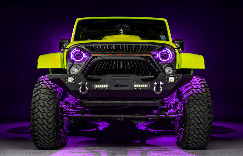 ORACLE Lighting 5876-334 0718 Jeep Wrangler JK Oculus 7in ColorSHIFT Bi-LED Projector Headlights