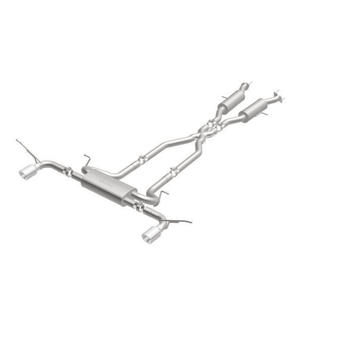 Magnaflow 19216 MagnaFlow Cat-Back SS 2.5in Dual Split Rear 4in Black Tip 11-16 Jeep Grand Cherokee 5.7L V8/3.6L V6