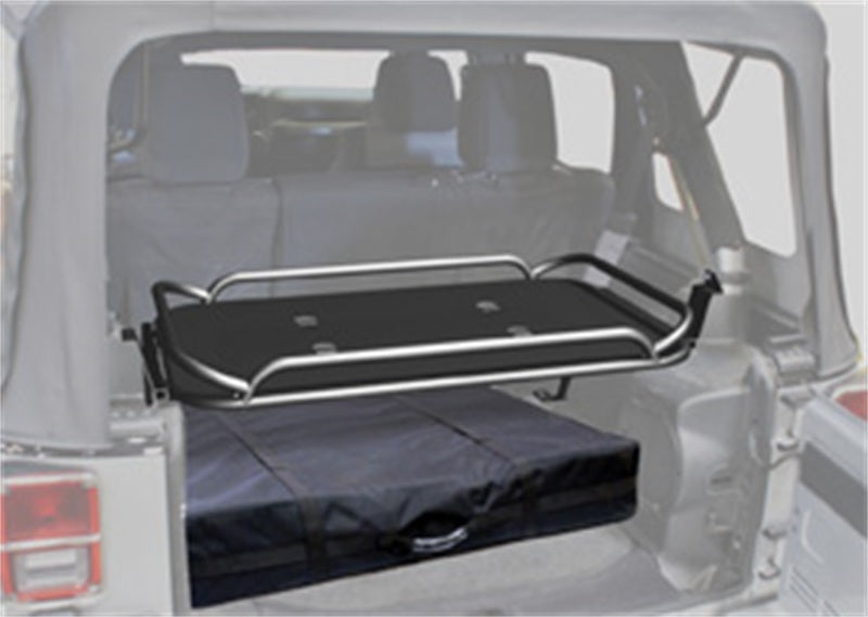 Rampage 86623 2007-2018 Jeep Wrangler(JK) Rear Sport Rack - Black