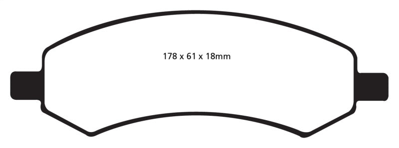 EBC DP61738 06-09 Chrysler Aspen 4.7 Greenstuff Front Brake Pads