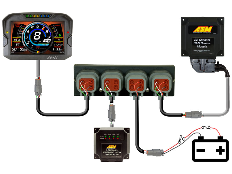 AEM 30-2225 4 Port net Can Hub